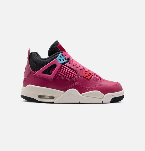 Air Jordan 4 Retro She's A Star Grade School Lifestyle Shoe - Sweet BeetDesert PinkOff NoirChalk $145