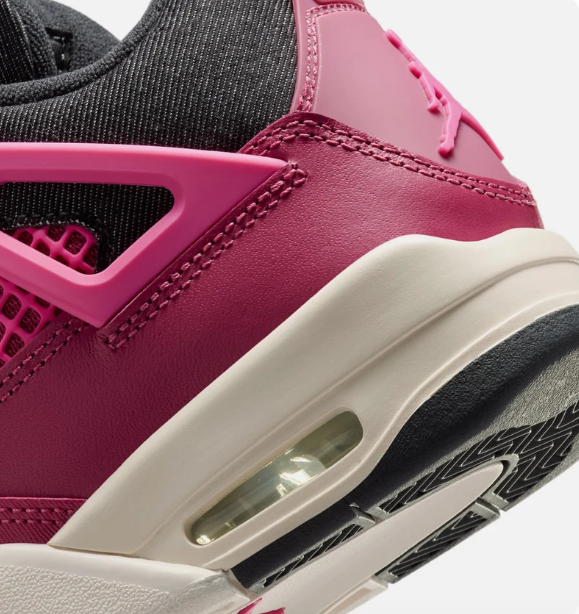 Air Jordan 4 Retro She's A Star Grade School Lifestyle Shoe - Sweet BeetDesert PinkOff NoirChalk $145