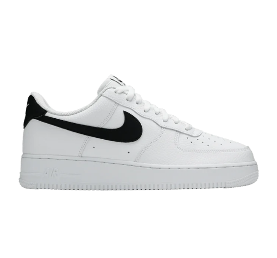 Nike Air Force 1 Low '07 'White/Black' Pebbled Leather