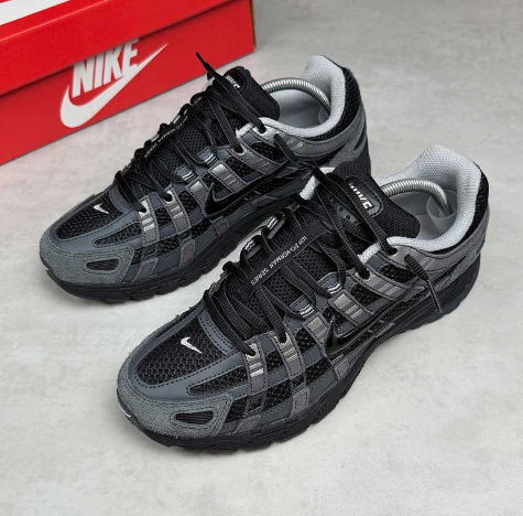 Nike P-6000 Suede 'Anthracite/Black/Metallic Silver'