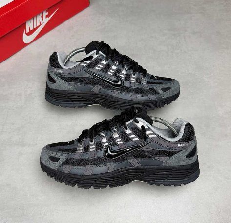 Nike P-6000 Suede 'Anthracite/Black/Metallic Silver'